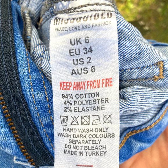 Missguided flared blue denim jeans - Picture 7 of 8